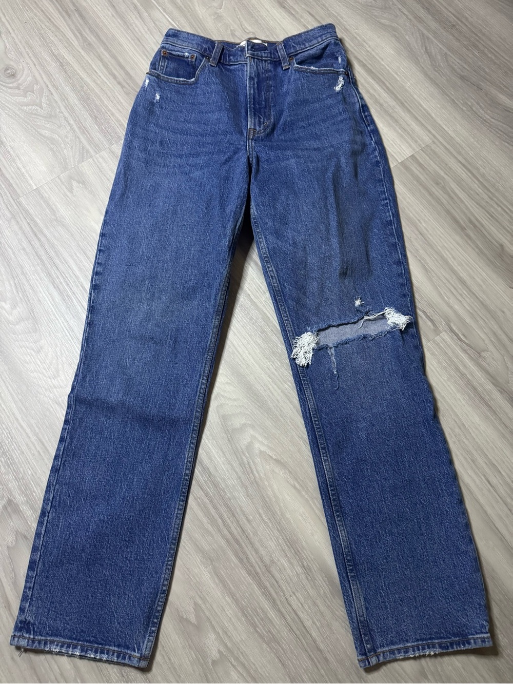 ABERCROMBIE & FITCH | 90s Straight Ultra High Rise Jeans | Curve Love | Size 4R
